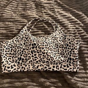 Cheetah Print Sports Bra